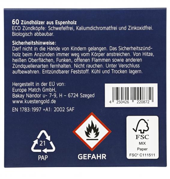 Küstengold Kamin-Zündhölzer 