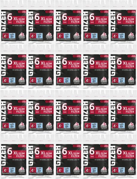 Gizeh Drehfilter Black XL Slim Filter 6mm