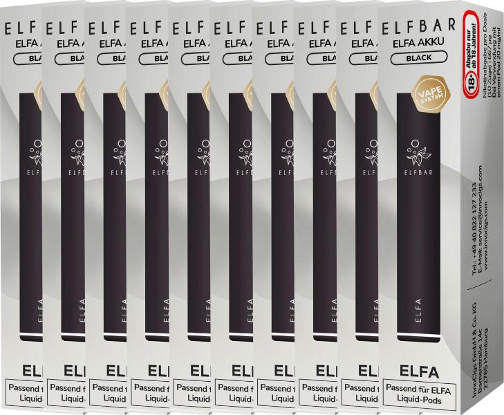 Elfbar Elfa Akku 500mAh schwarz - 7,95 EUR