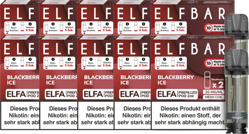 Elfbar Elfa Pod Blackberry Ice 20mg/ml - 8,99 EUR