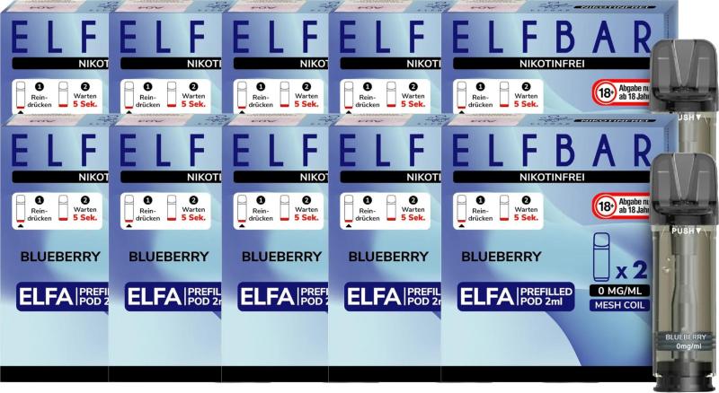 Elfbar Elfa Pod Blueberry 0mg/ml - 8,99 EUR