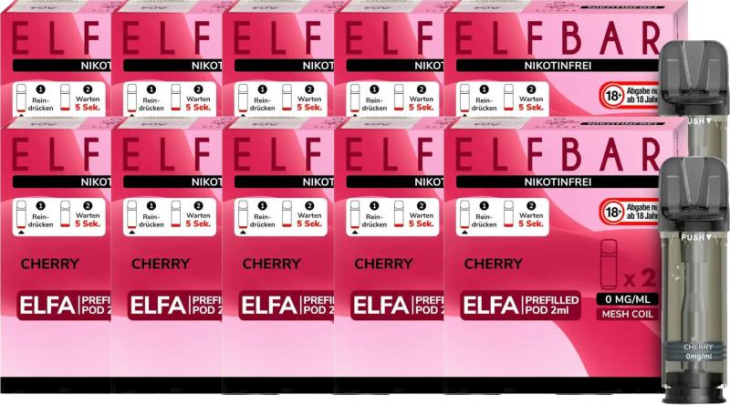 Elfbar Elfa Pod Cherry 0mg/ml - 8,99 EUR