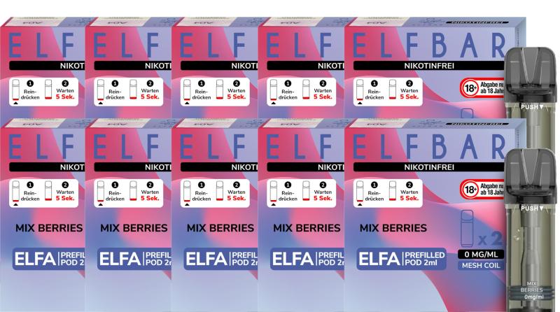 Elfbar Elfa Pod Mix Berries 0mg/ml - 8,99 EUR