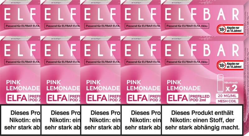 Elfbar Elfa Pod Pink Lemonade 20mg/ml - 8,99 EUR