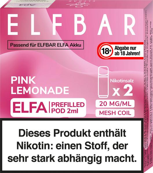 Elfbar Elfa Pod Pink Lemonade 20mg/ml - 8,99 EUR