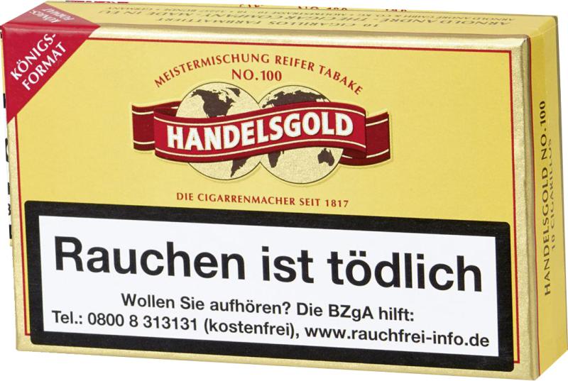 100K Handelsgold KÃ¶nigsformat Cigarillos - 4,80 EUR