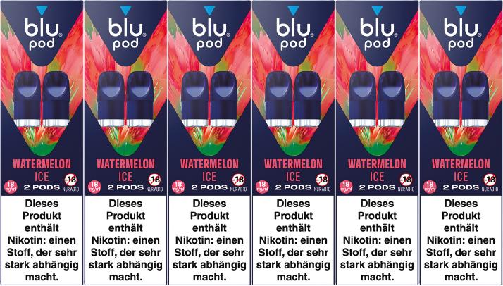 blu Pod Watermelon Ice 18mg/ml - 10,99 EUR