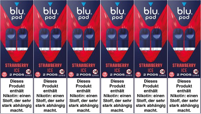blu Pod Strawberry Ice 18mg/ml - 10,95 EUR