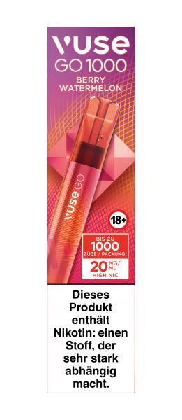 Vuse GO 1000 (PEN) Berry Watermelon 20mg - 10,50 EUR