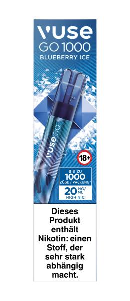Vuse GO 1000 (PEN) Blueberry Ice 20mg - 10,50 EUR