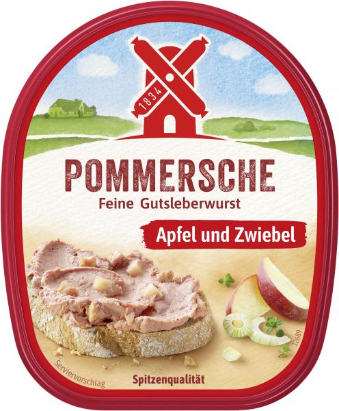 Rügenwalder Mühle Pommersche Feine Gutsleberwurst Apfel und Zwiebel