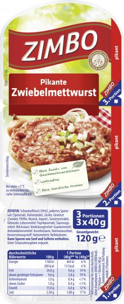 Zimbo Pikante Zwiebelmettwurst fein
