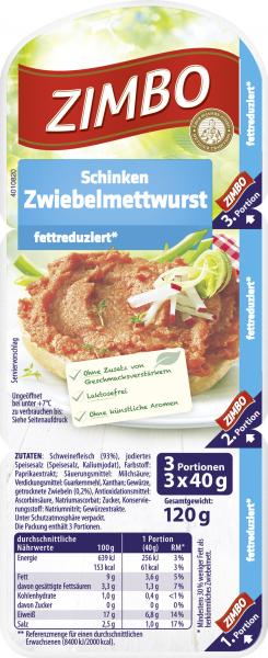 Zimbo Schinken Zwiebelmettwurst