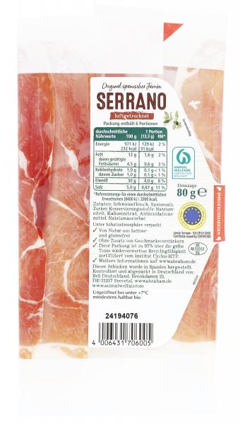 Abraham Serrano Schinken luftgetrocknet