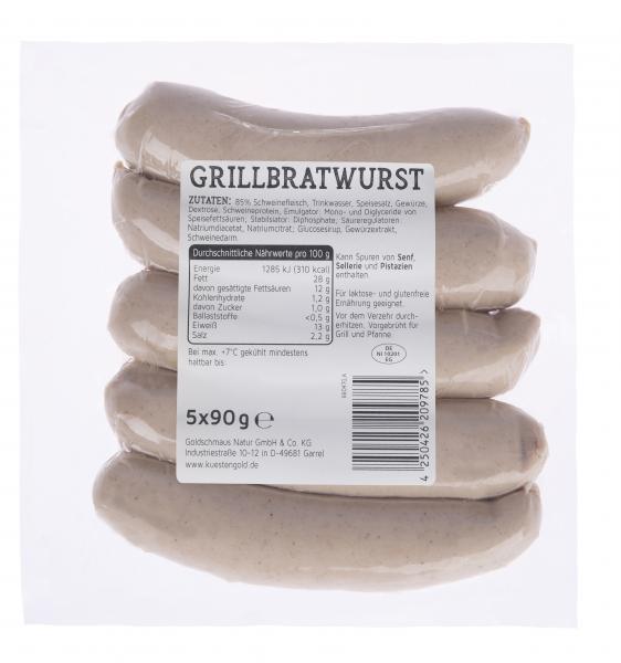 Küstengold Grillbratwurst