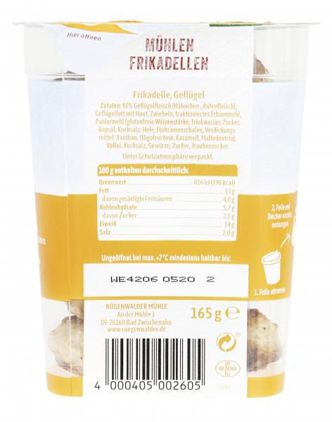 Rügenwalder Mühle Mühlen Frikadellen Geflügel