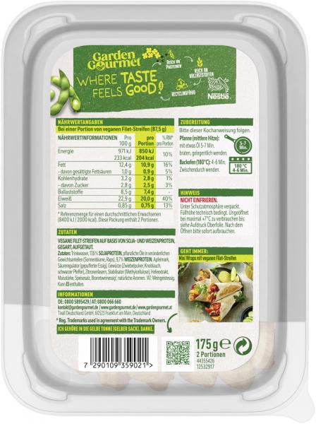 Garden Gourmet Vegetarische Filet-Streifen