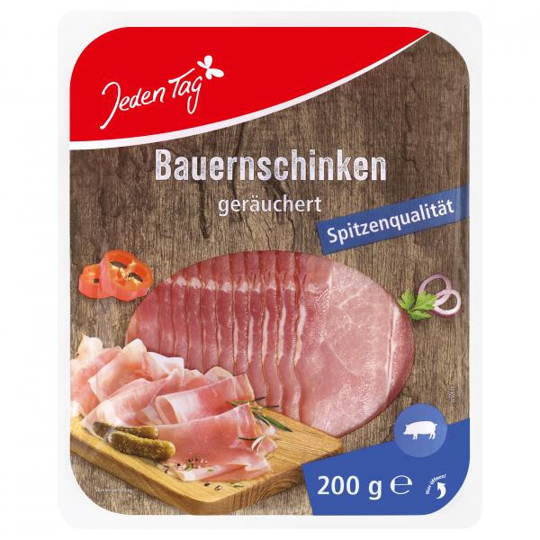 Jeden Tag Bauernschinken geräuchert