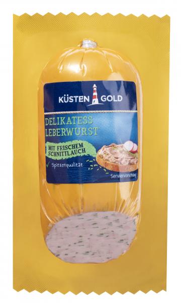 Küstengold Delikatess Leberwurst mit Schnittlauch