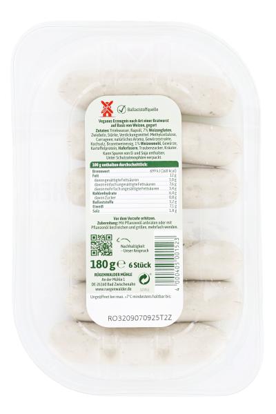 Rügenwalder Mühle Vegane Mühlen Rostbratwürstchen