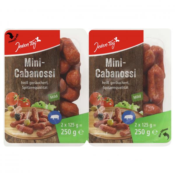 Jeden Tag Mini Cabanossi mild heißgeräuchert