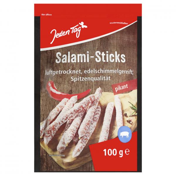 Jeden Tag Salami Sticks pikant