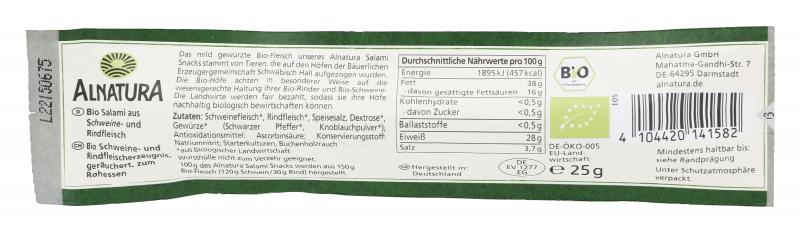 Alnatura Salami Snack