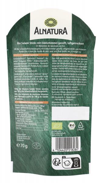 Alnatura Salami Sticks luftgetrocknet