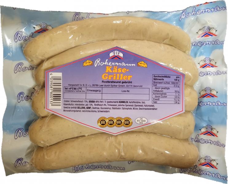 Bokermann Käse-Griller Rostbratwurst