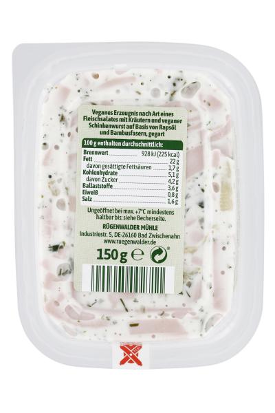 Rügenwalder Mühle Veganer Schinken Spicker Salat Kräuter