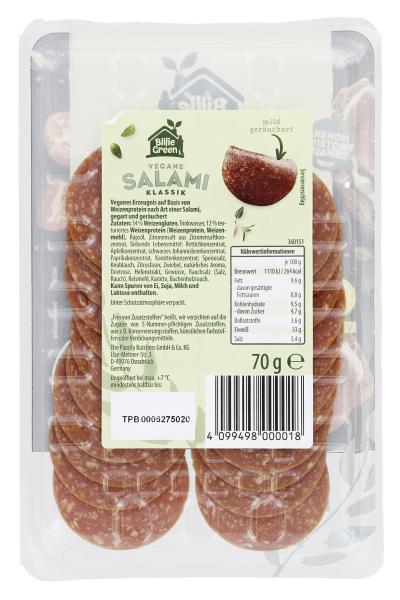 Billie Green Vegane Salami Klassik