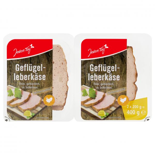 Jeden Tag Geflügel-Leberkäse