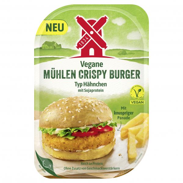 Rügenwalder Vegane Mühlen Crispy Burger Typ Hähnchen