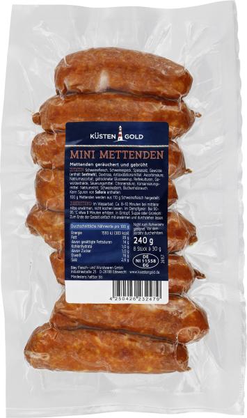 Küstengold Mini-Mettenden geräuchert