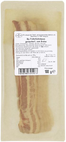 NaturWert Bio Frühstücksbacon in Scheiben