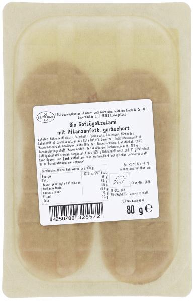 NaturWert Bio Geflügelsalami