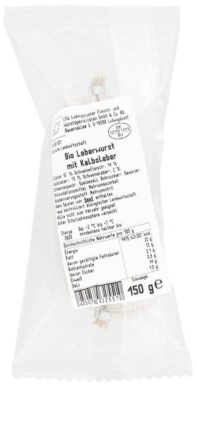 NaturWert Bio Leberwurst mit Kalbsleber