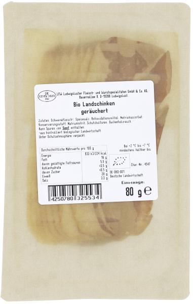 NaturWert Bio Landschinken in Scheiben