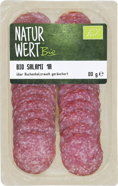 NaturWert Bio Salami 1a in Scheiben