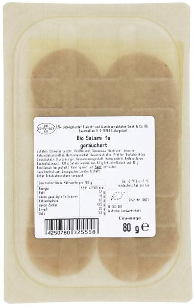 NaturWert Bio Salami 1a in Scheiben