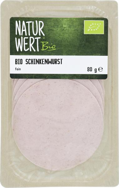 NaturWert Bio Schinkenwurst in Scheiben