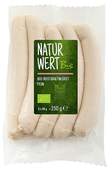 NaturWert Bio Rostbratwurst fein