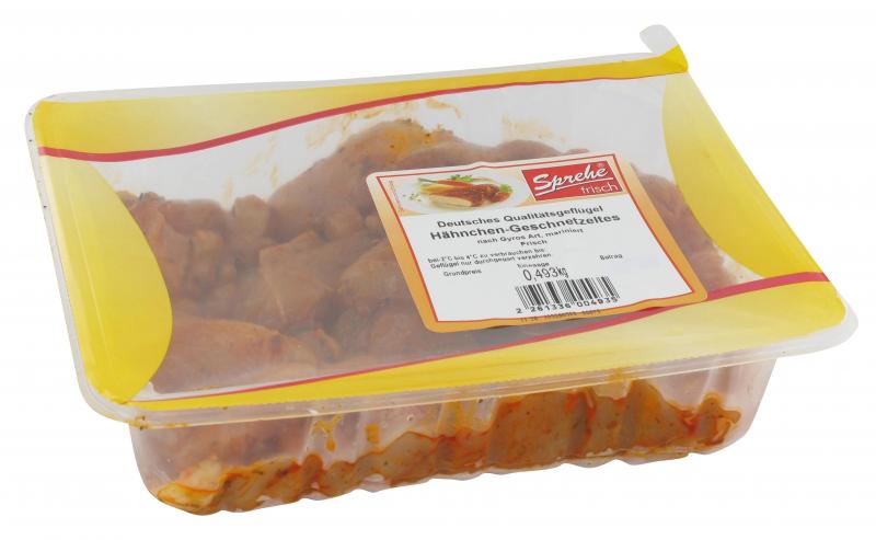 Sprehe Hähnchen-Geschnetzeltes nach Gyros Art