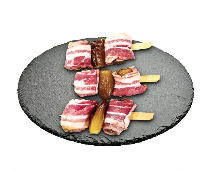 Datteln im Speckmantel