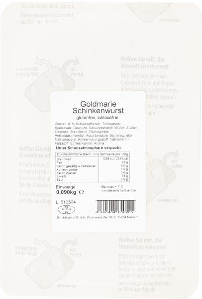 Goldmarie Schinkenwurst