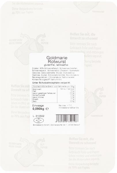 Goldmarie Rotwurst