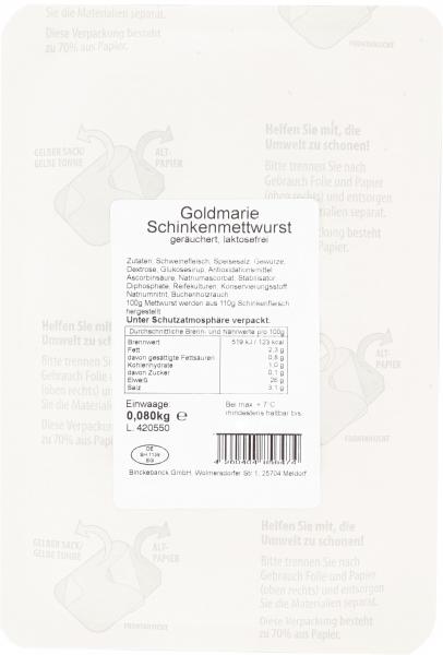 Goldmarie Schinkenmettwurst
