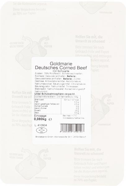 Goldmarie Deutsches Corned Beef