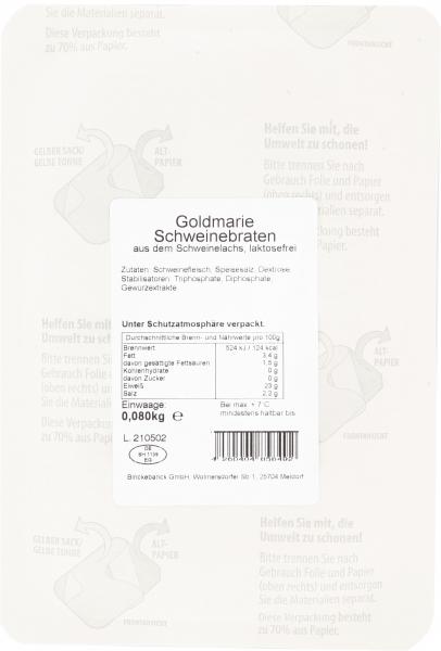 Goldmarie Schweinebraten