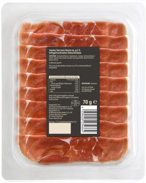 Tafelzeit Jamon Serrano Reserva Hauchfein